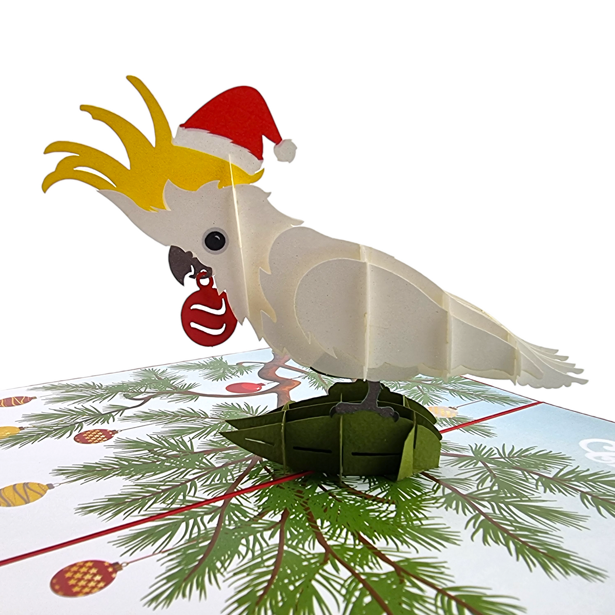 Christmas Cockatoo Pop Up Card
