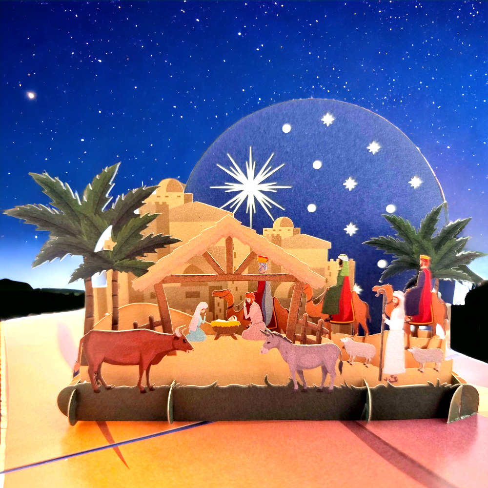 A Holy Night Pop Up Card