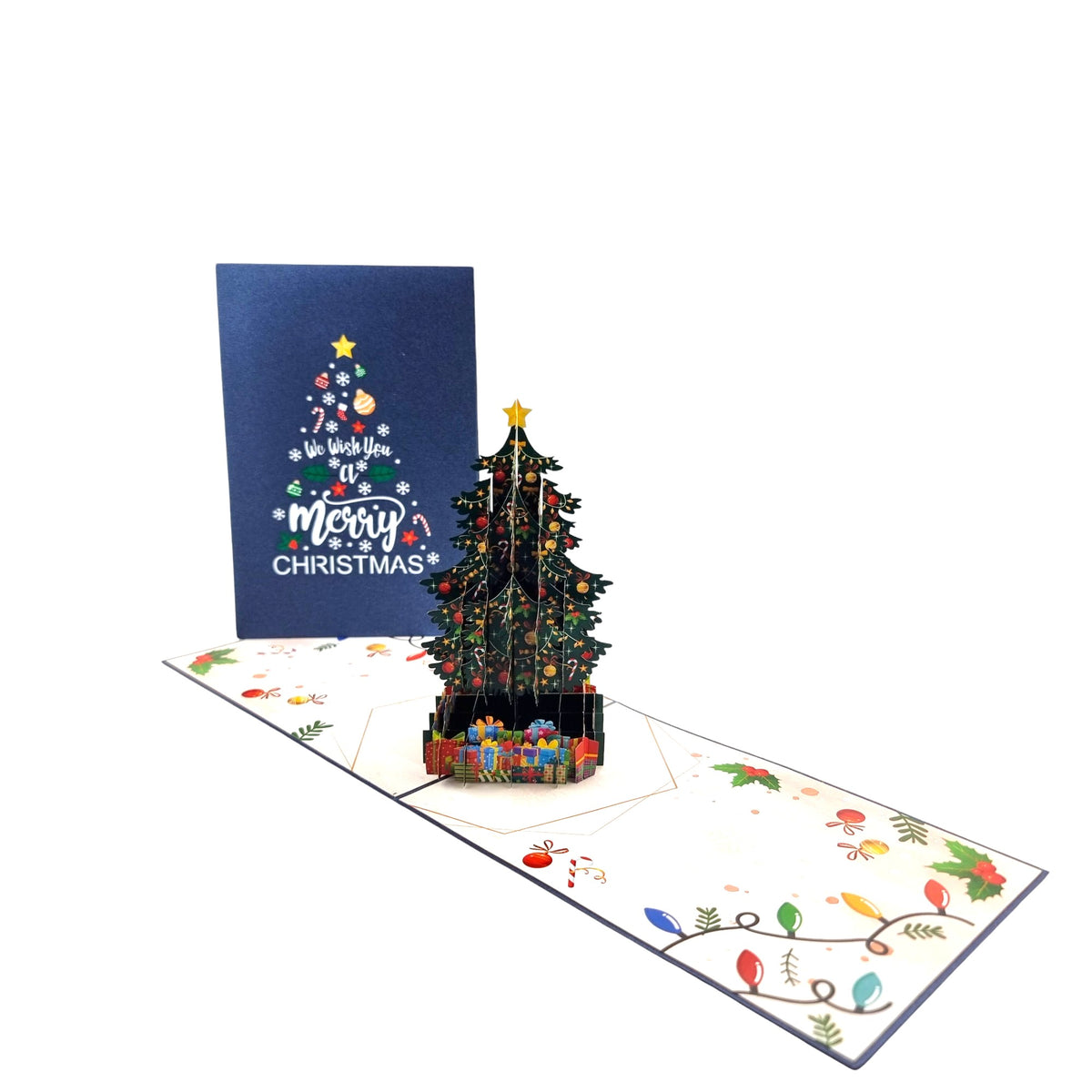 Christmas Tree With Presents Pop Up Card