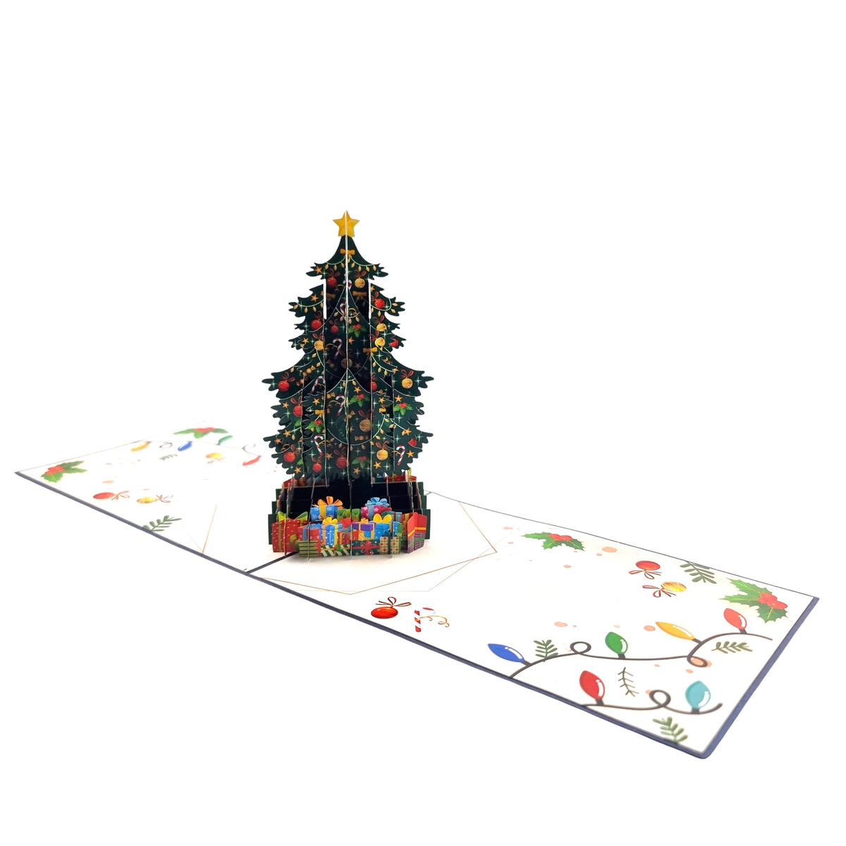 Christmas Tree With Presents Pop Up Card