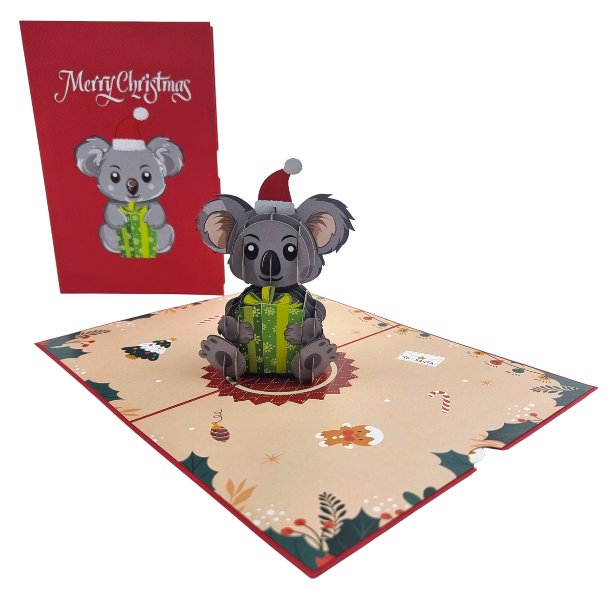 Koala Christmas Pop Up Card (V2)