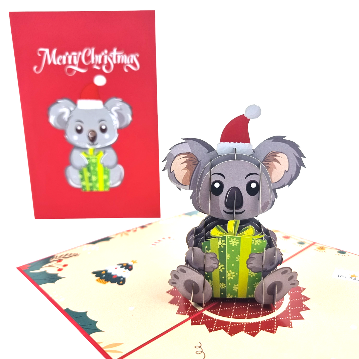 Christmas Koala Pop Up Card