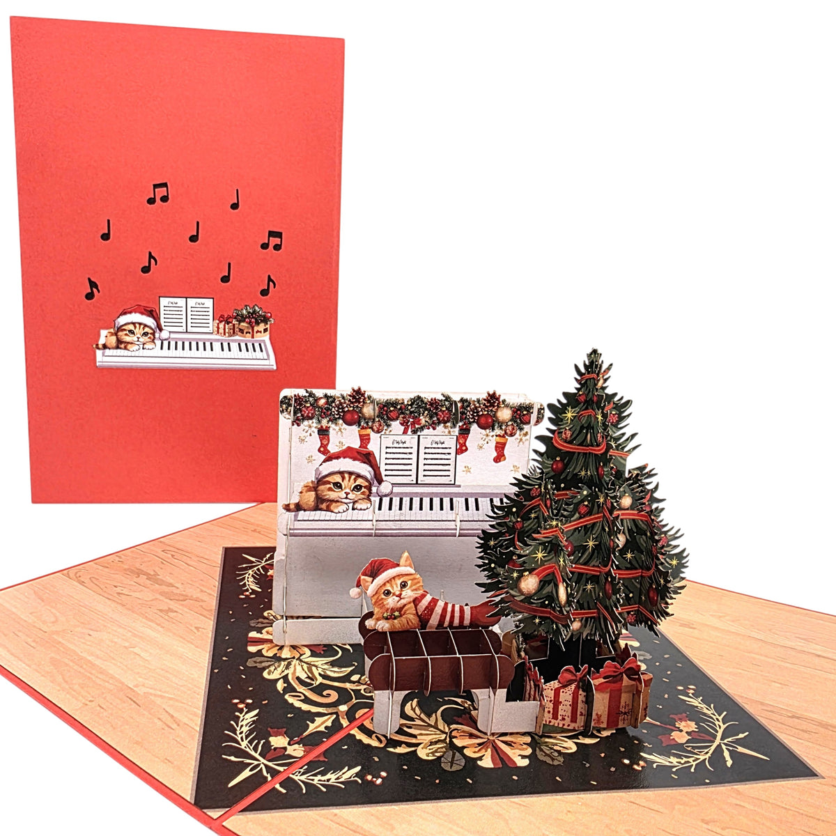 Christmas Piano Pop Up Card