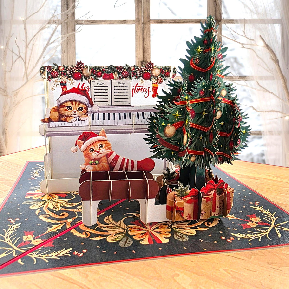 Christmas Piano Pop Up Card