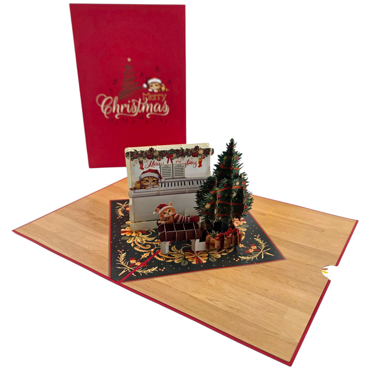 Christmas Piano Pop Up Card