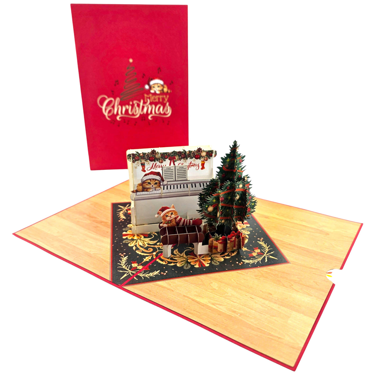 Christmas Piano Pop Up Card