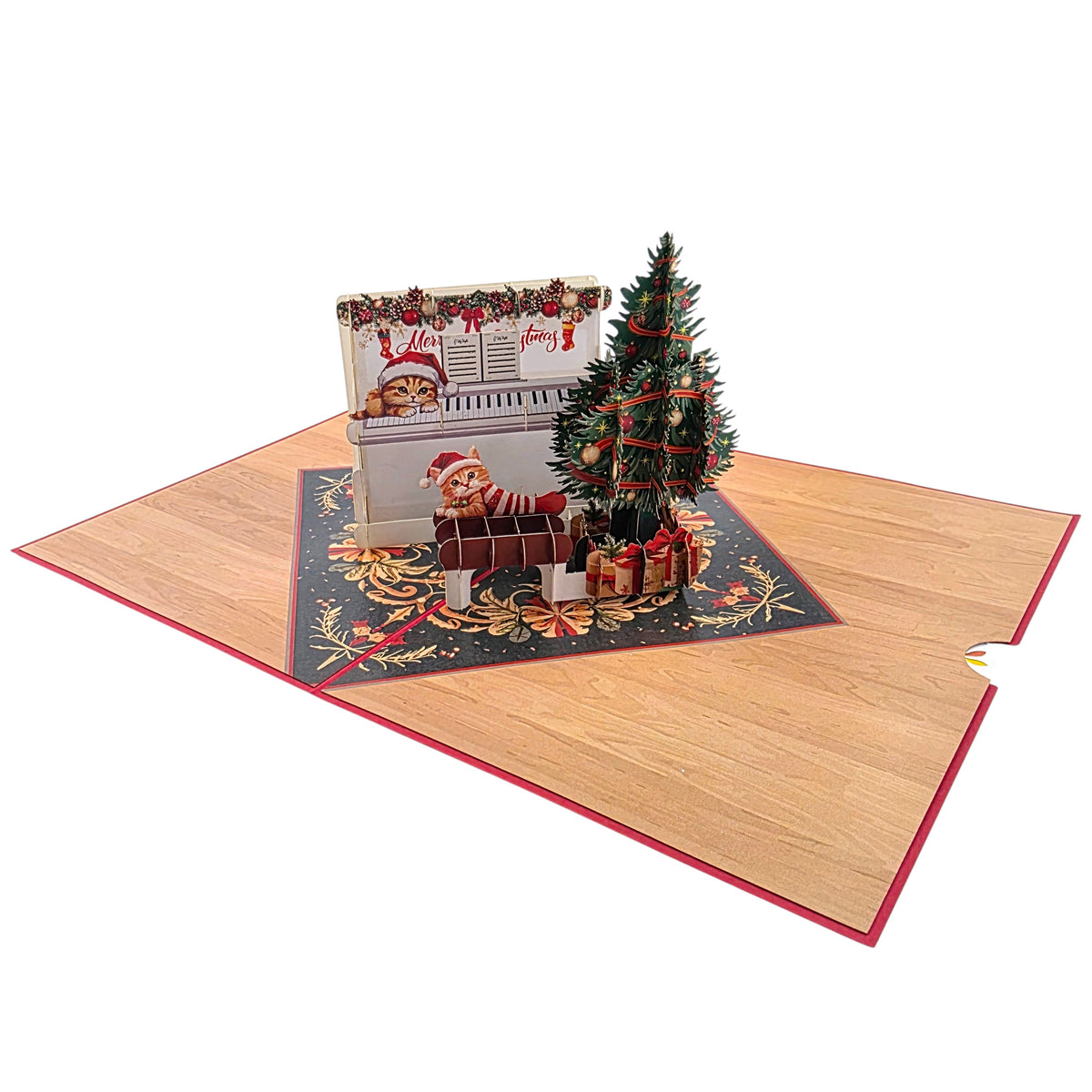 Christmas Piano Pop Up Card