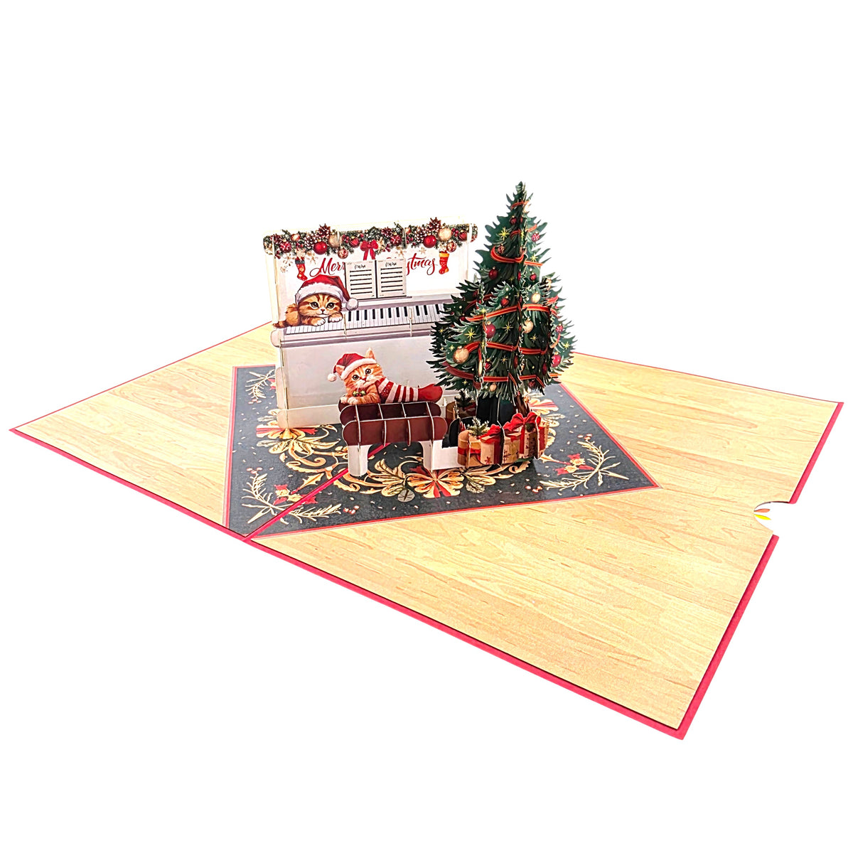 Christmas Piano Pop Up Card