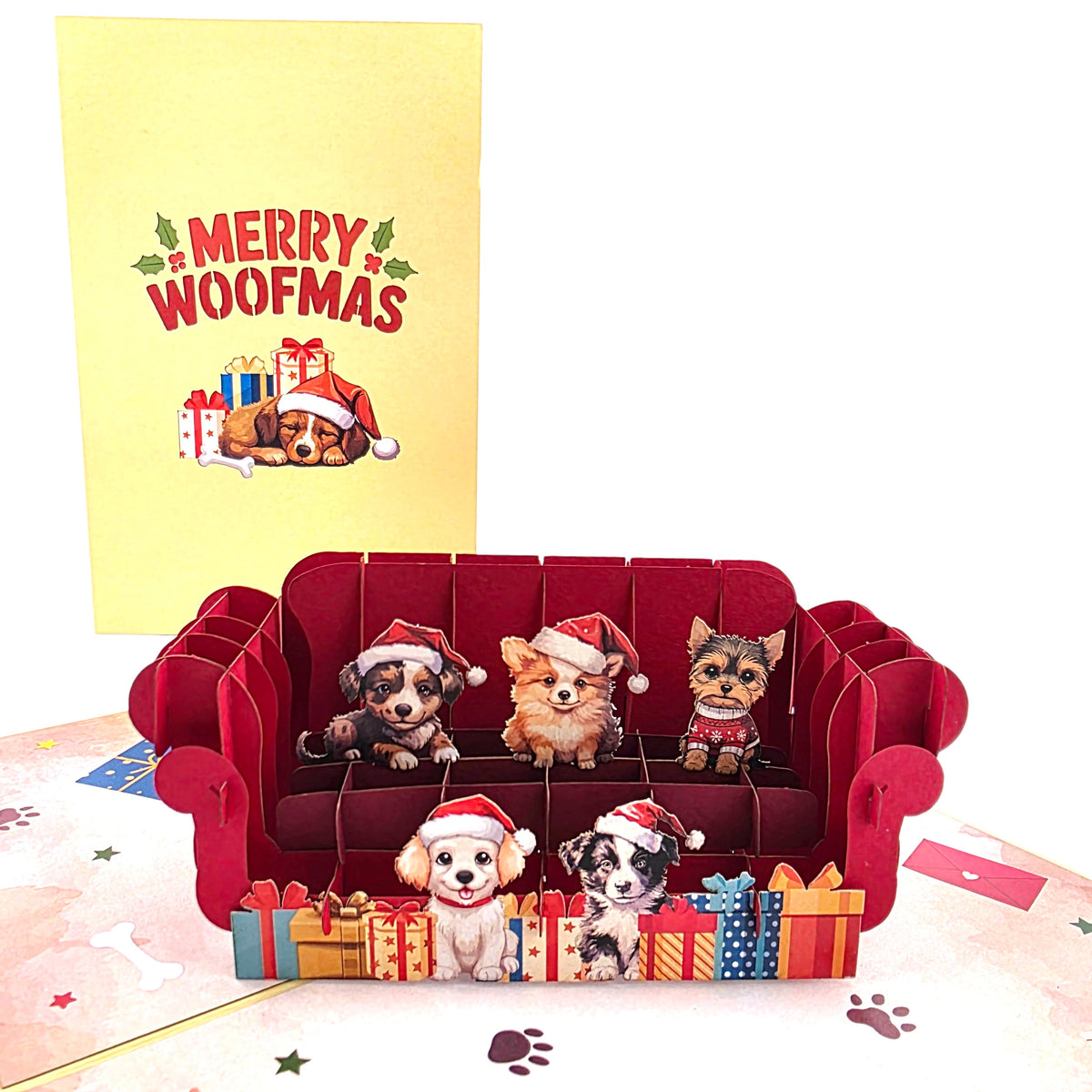 Merry Woofmas Pop Up Card