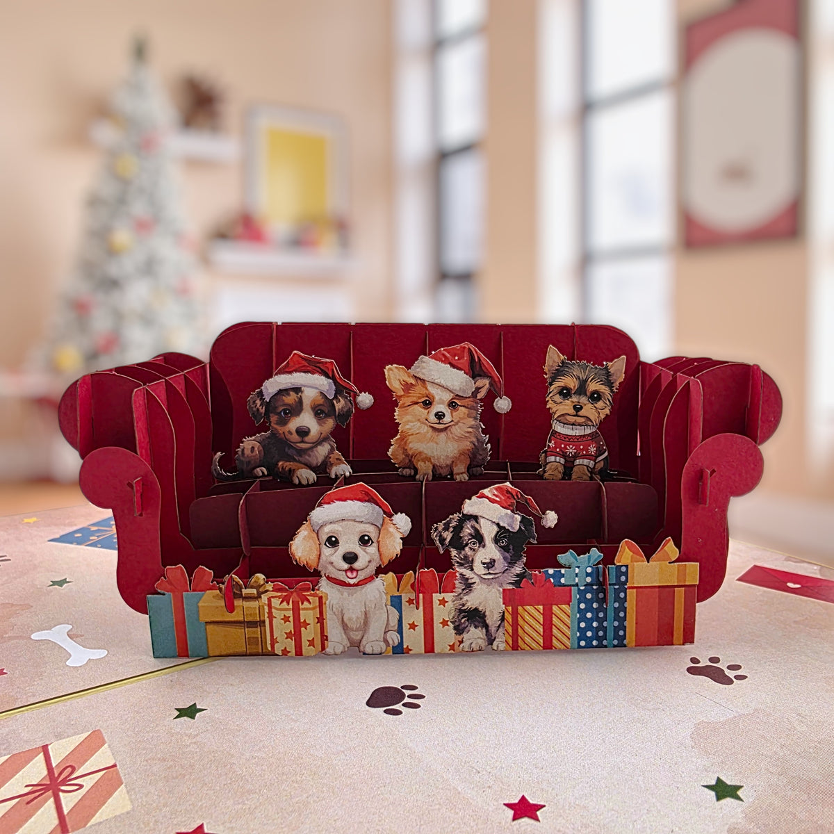 Merry Woofmas Pop Up Card