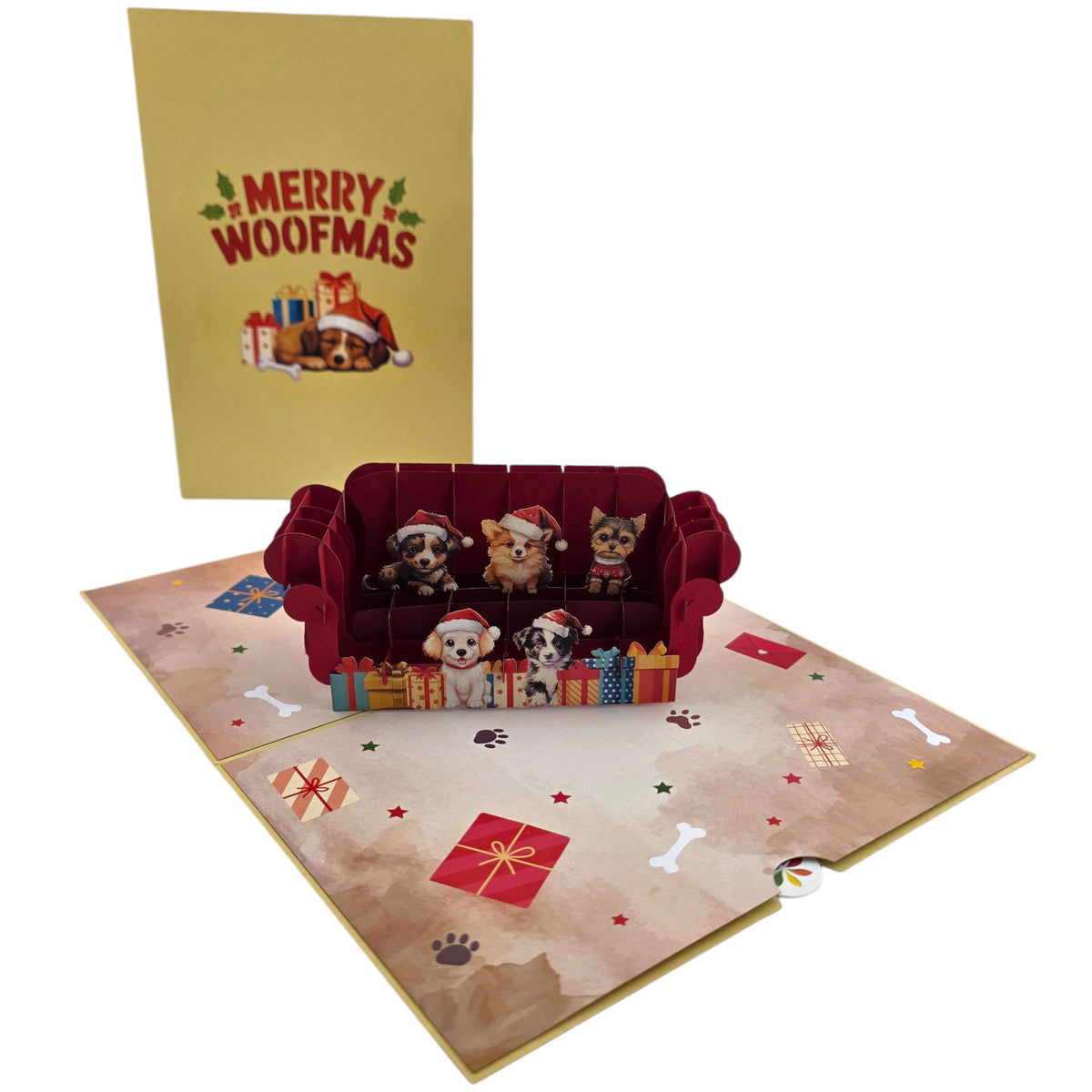 Merry Woofmas Pop Up Card