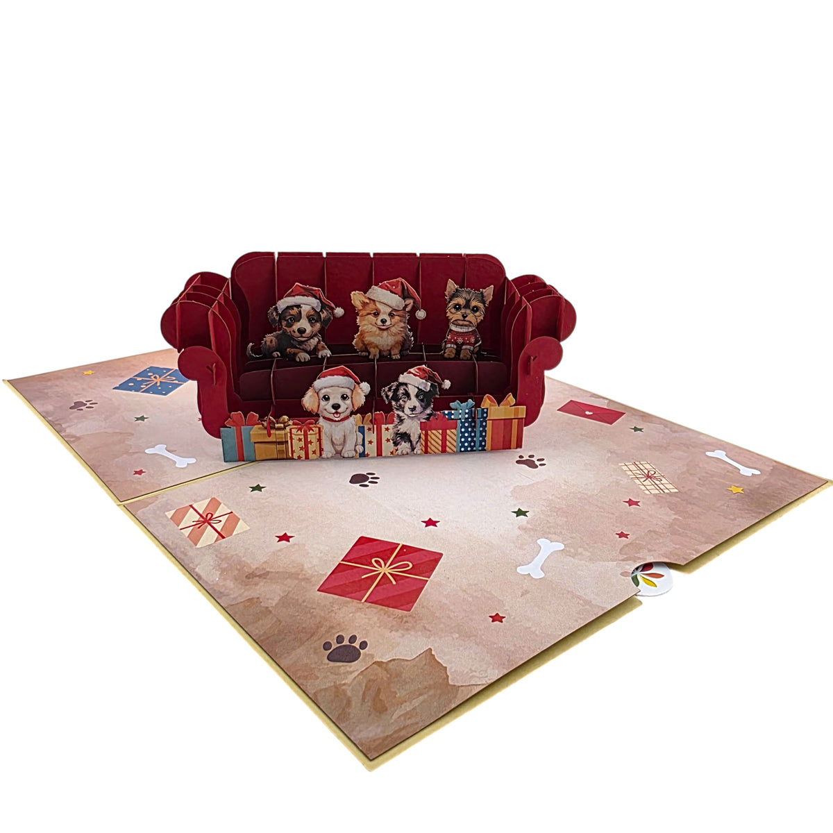 Merry Woofmas Pop Up Card