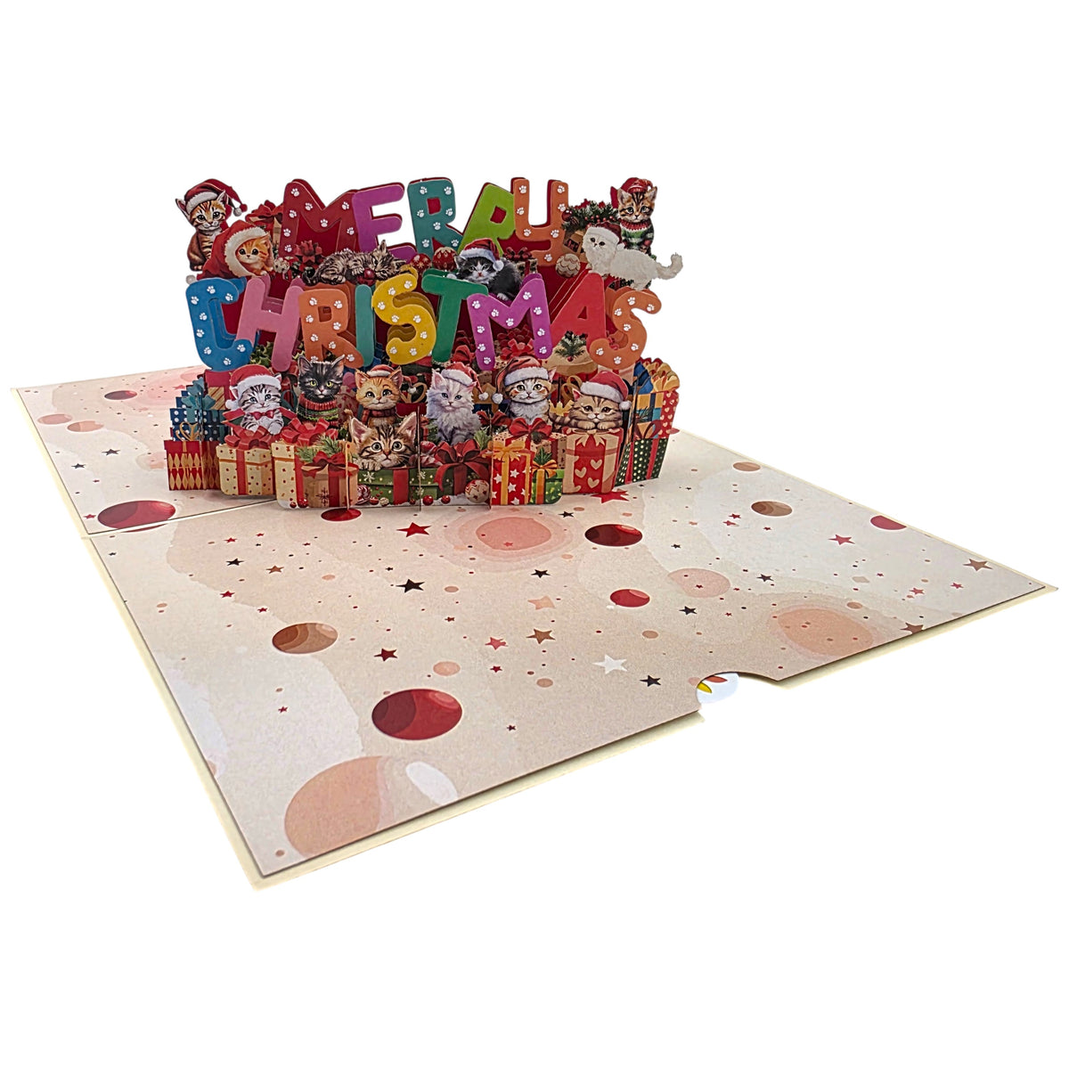 Christmas Kittens Pop Up Card