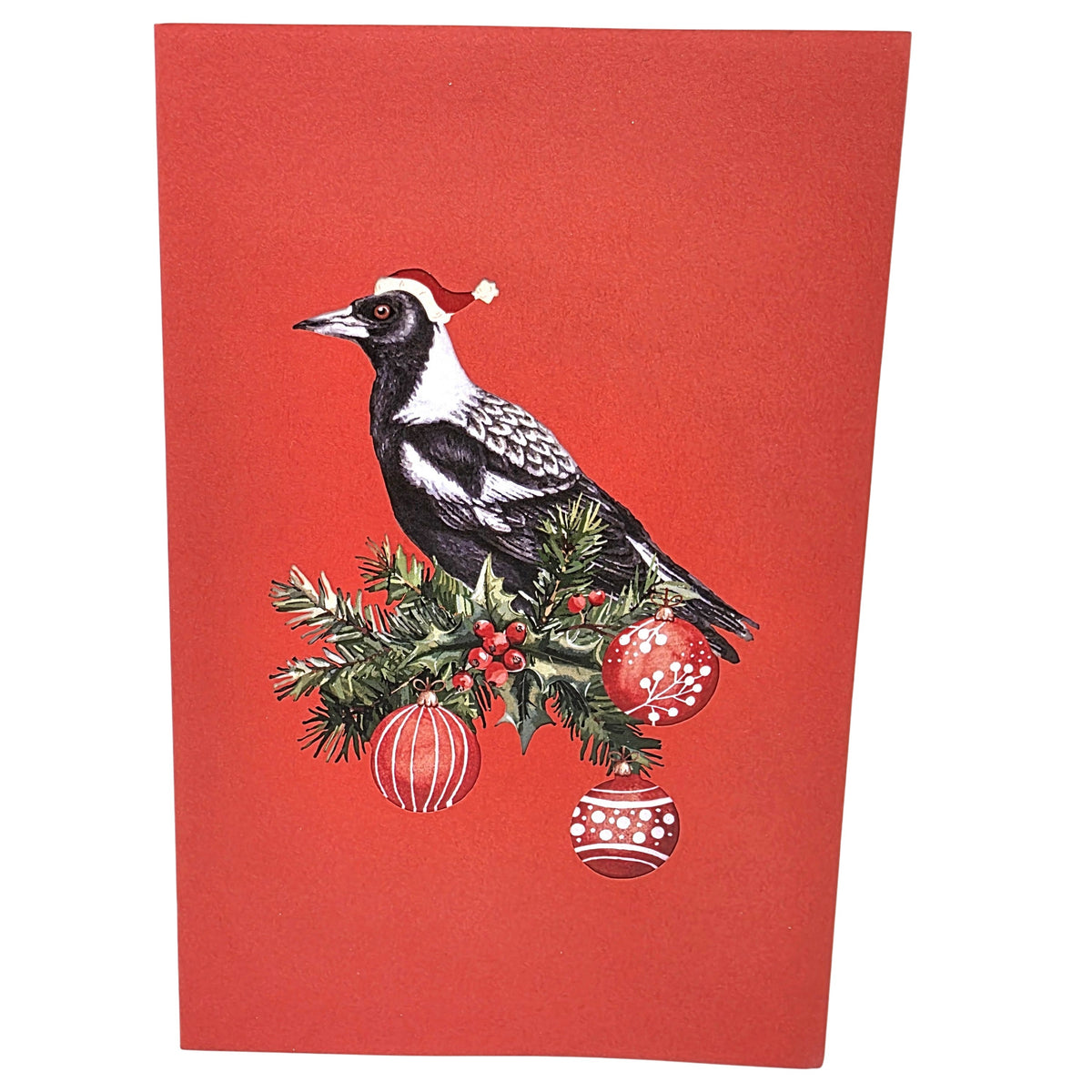Christmas Magpie Pop Up Card