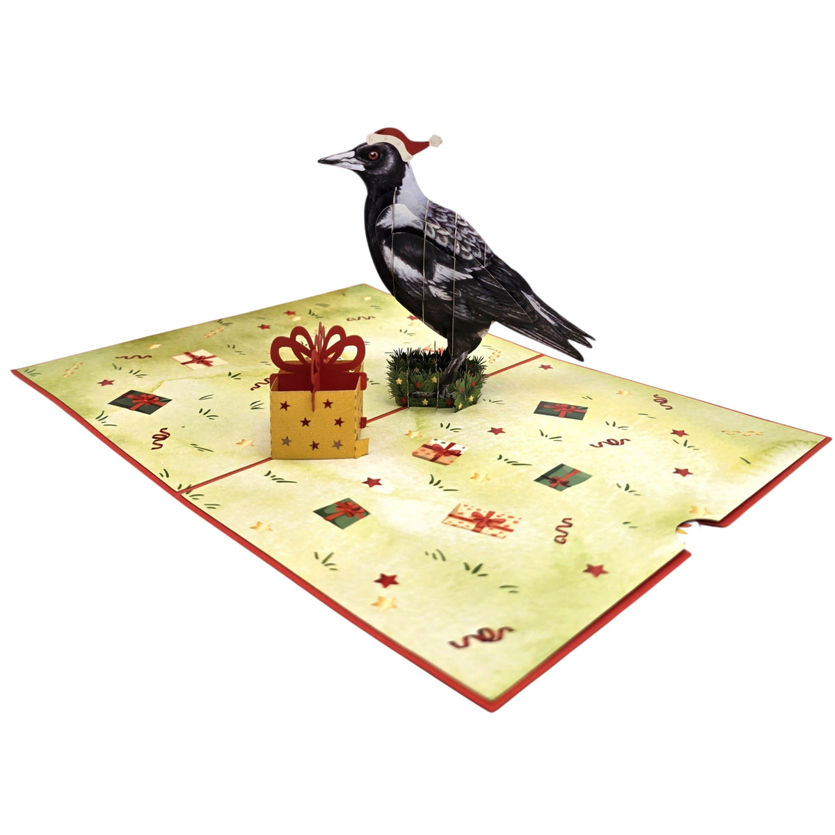 Christmas Magpie Pop Up Card