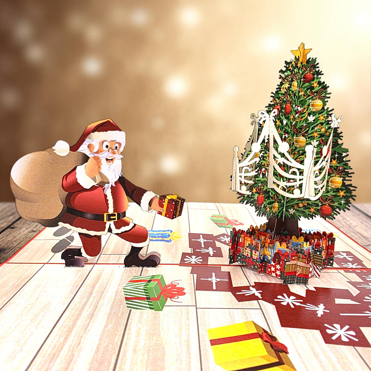 Santa Christmas Delivery Pop Up Card