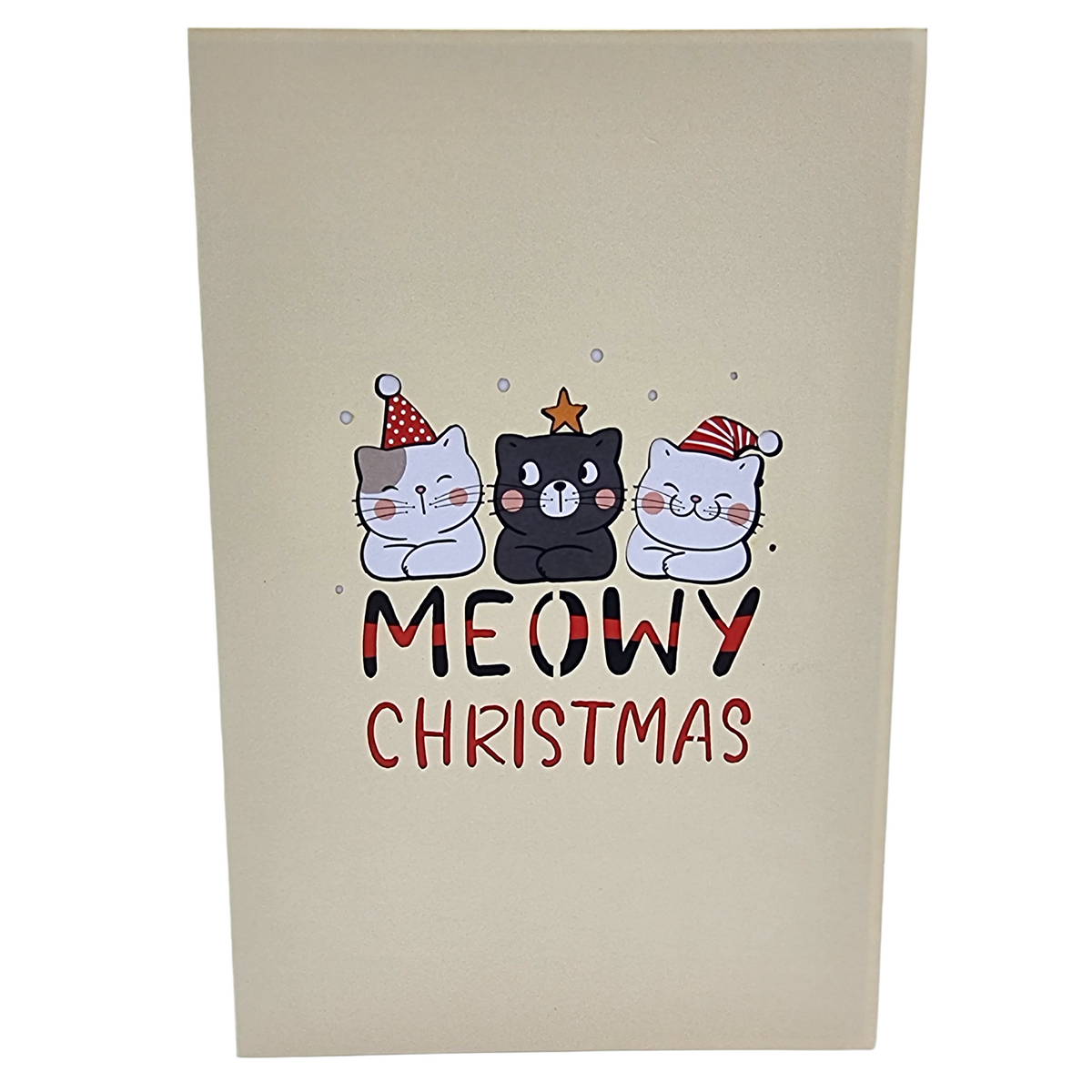 Meowy Christmas Pop Up Card