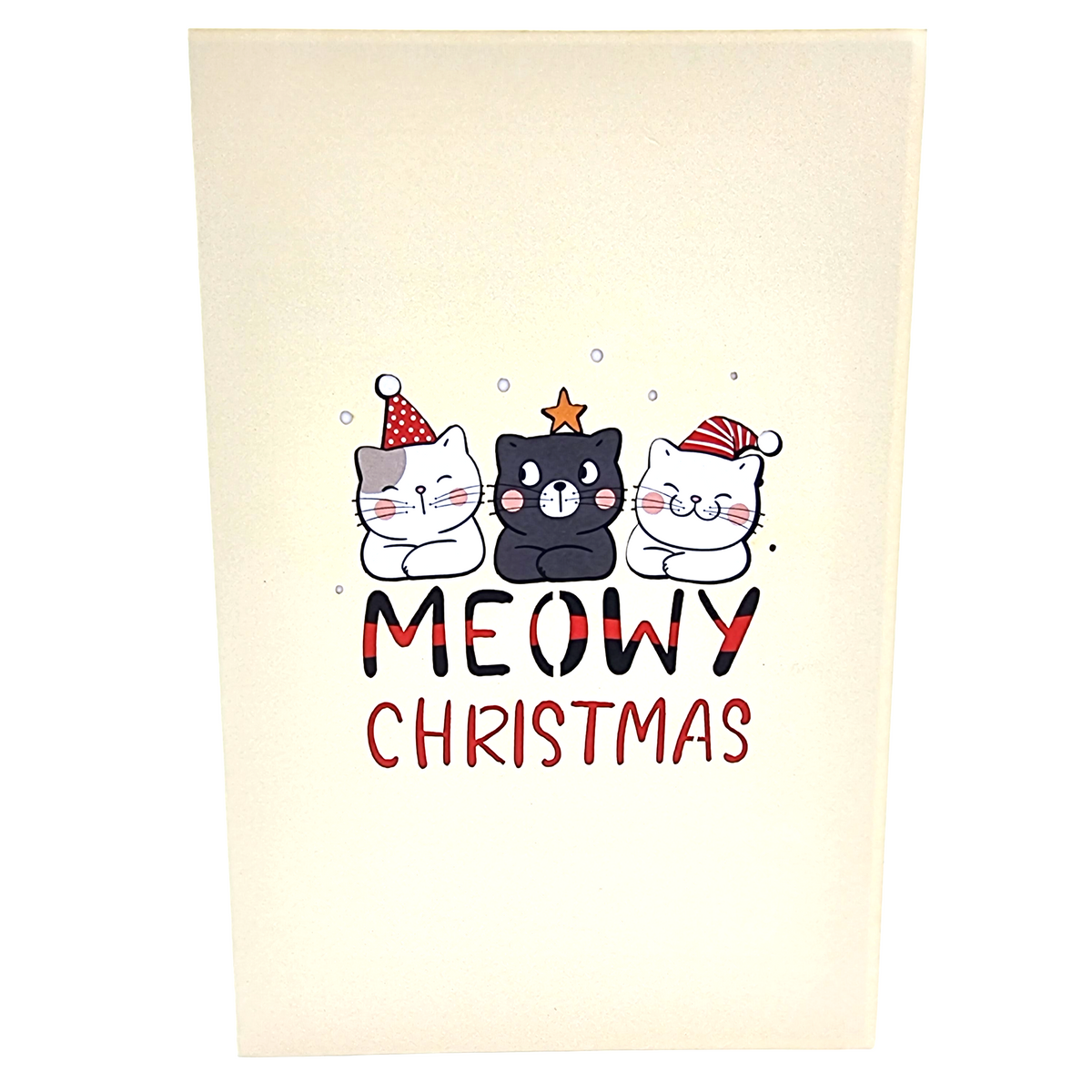 Meowy Christmas Pop Up Card