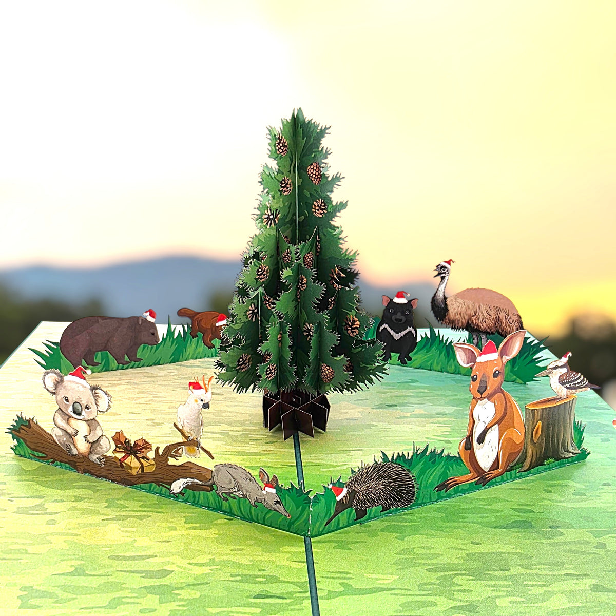 An Australian Christmas Pop Up Card