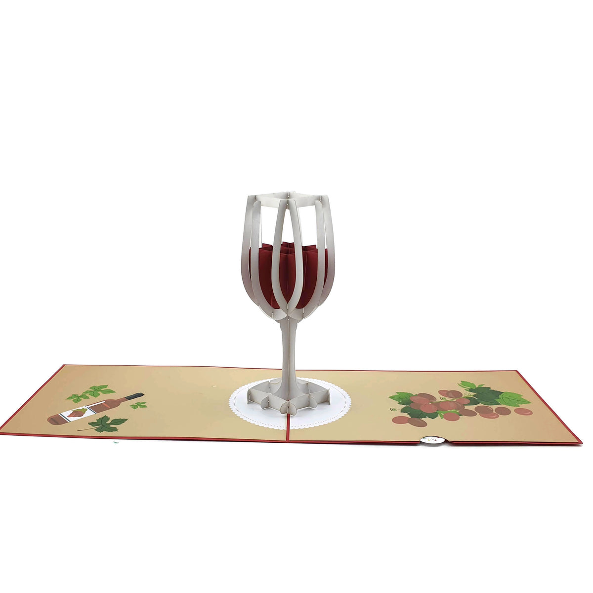 Wine Glass Pop Up Card