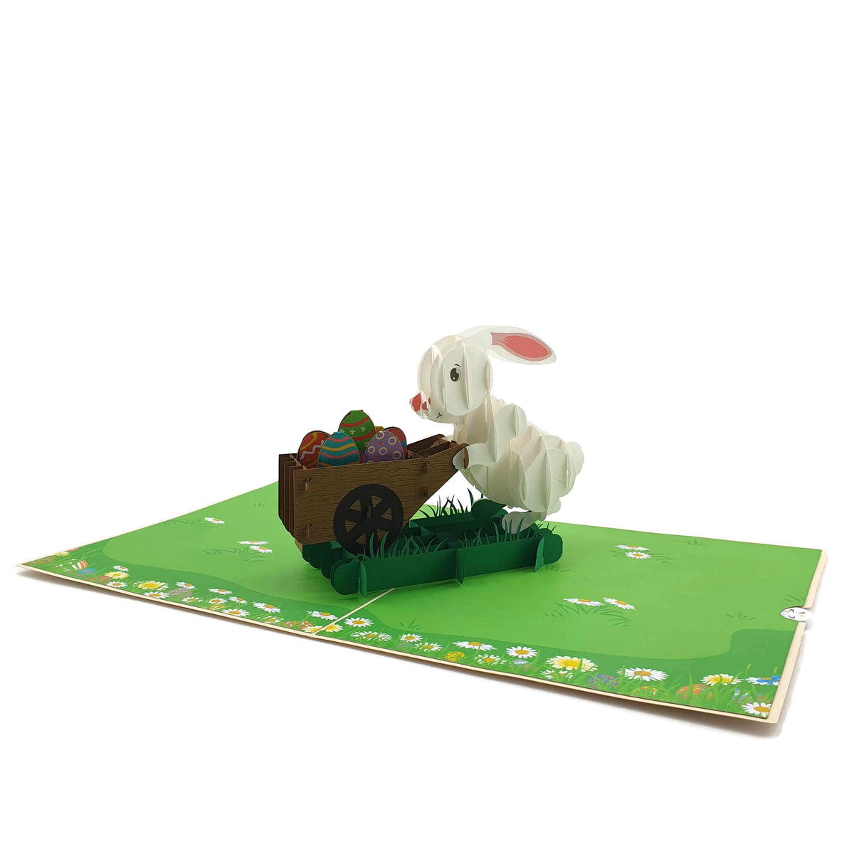 Easter Bunny Egg Hunt Pop Up Card (Large)