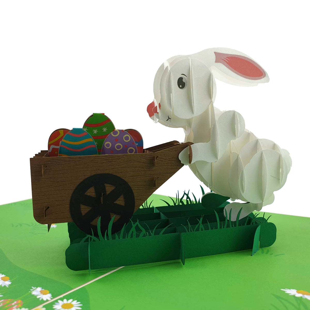 Easter Bunny Egg Hunt Pop Up Card (Large)