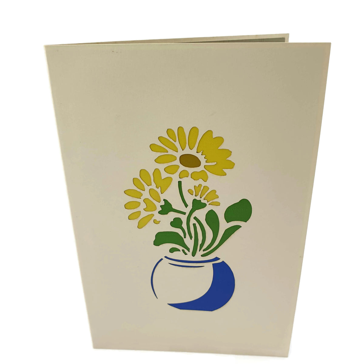 Daisies in a Teapot Pop Up Card