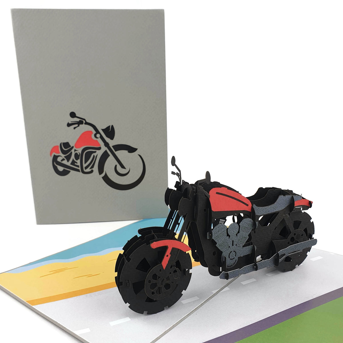 Motorcycle 3D pop up card