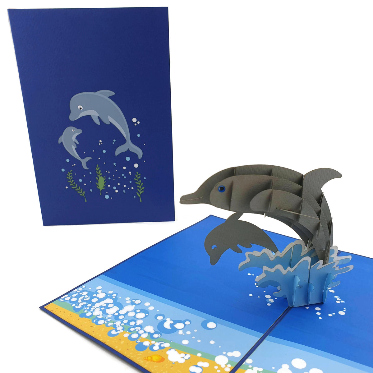 Dolphins Pop Up Card