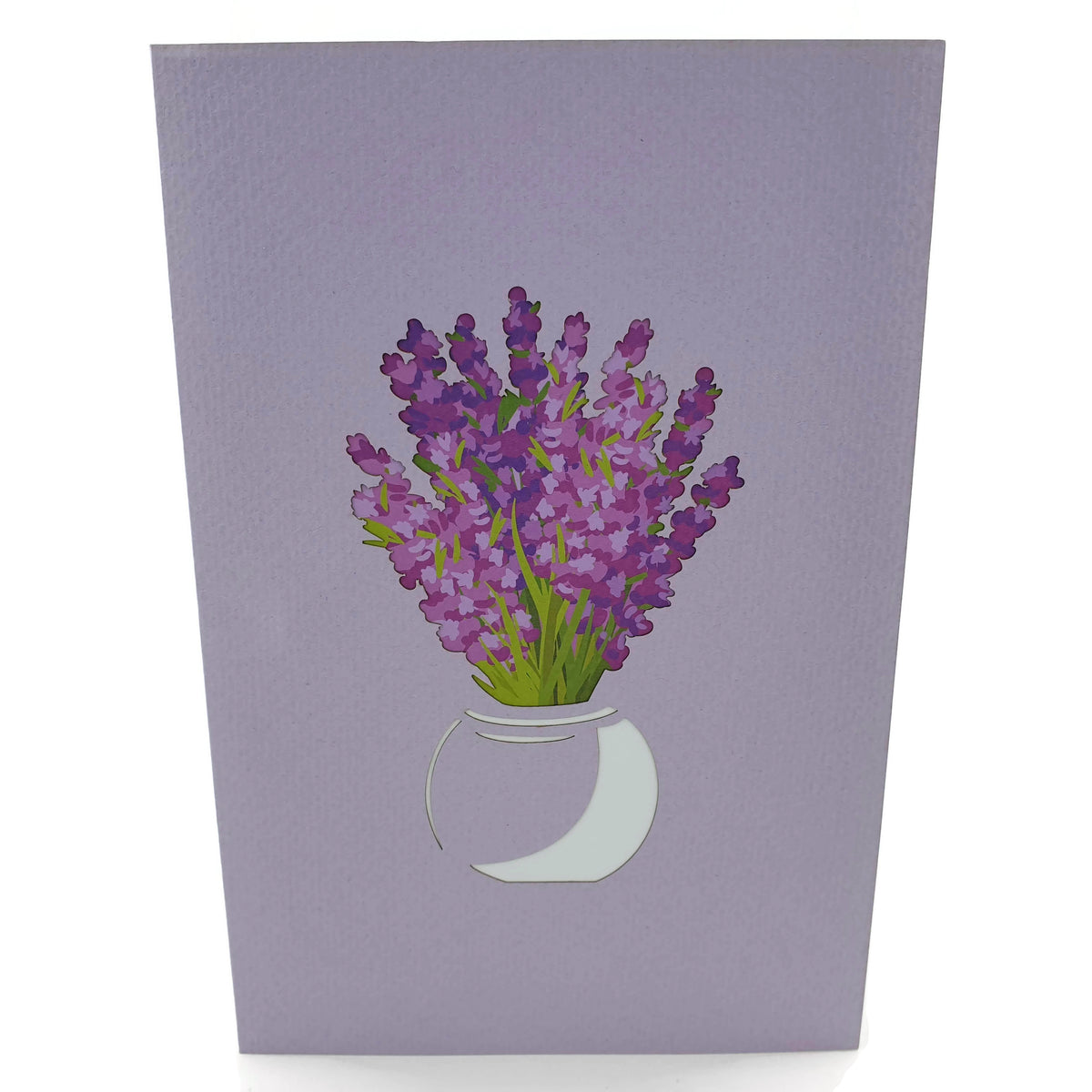 Lavender Vase Pop Up Card