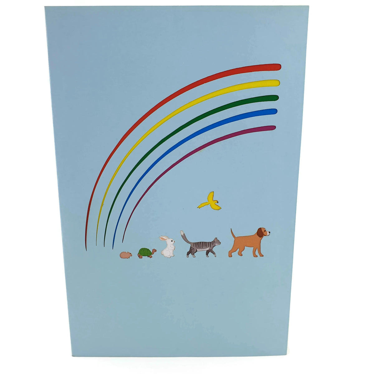 Rainbow Pet Bridge Pop Up Card
