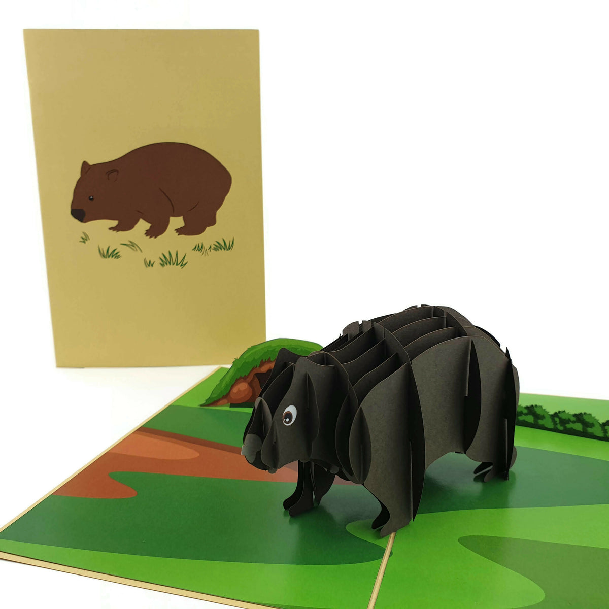 Wombat Pop Up Card