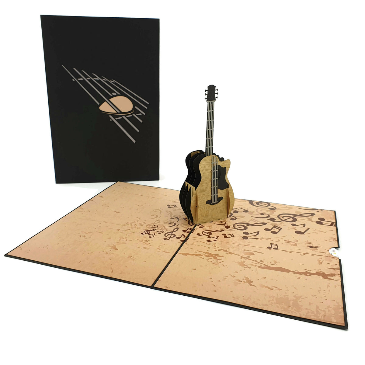 Acoustic Guitar Pop-Up Card