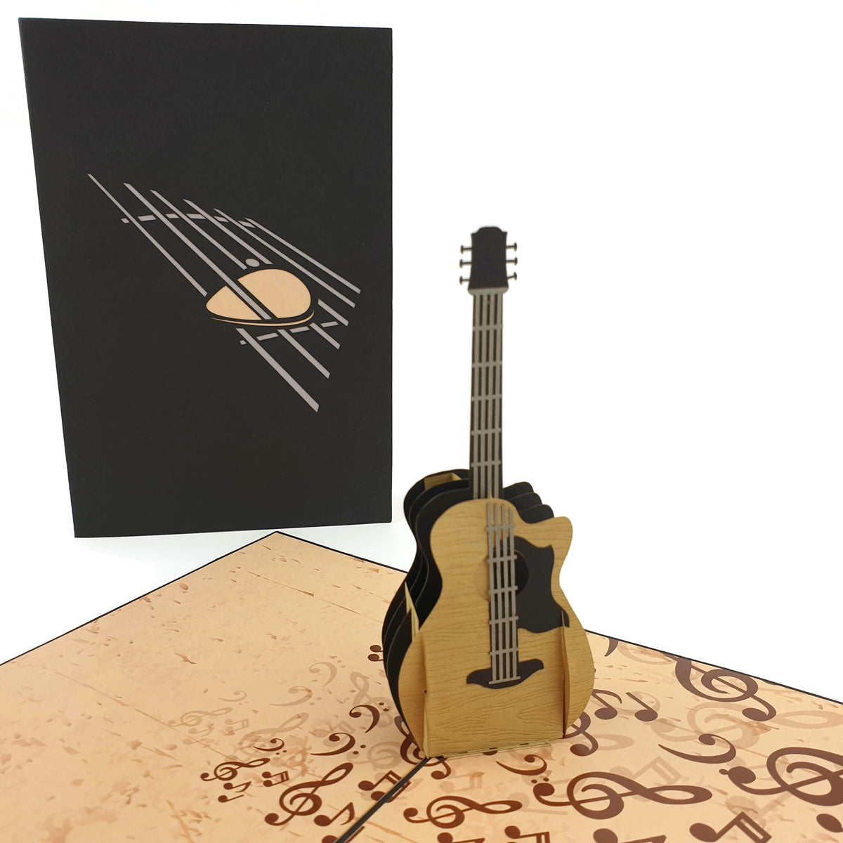 Acoustic Guitar Pop-Up Card