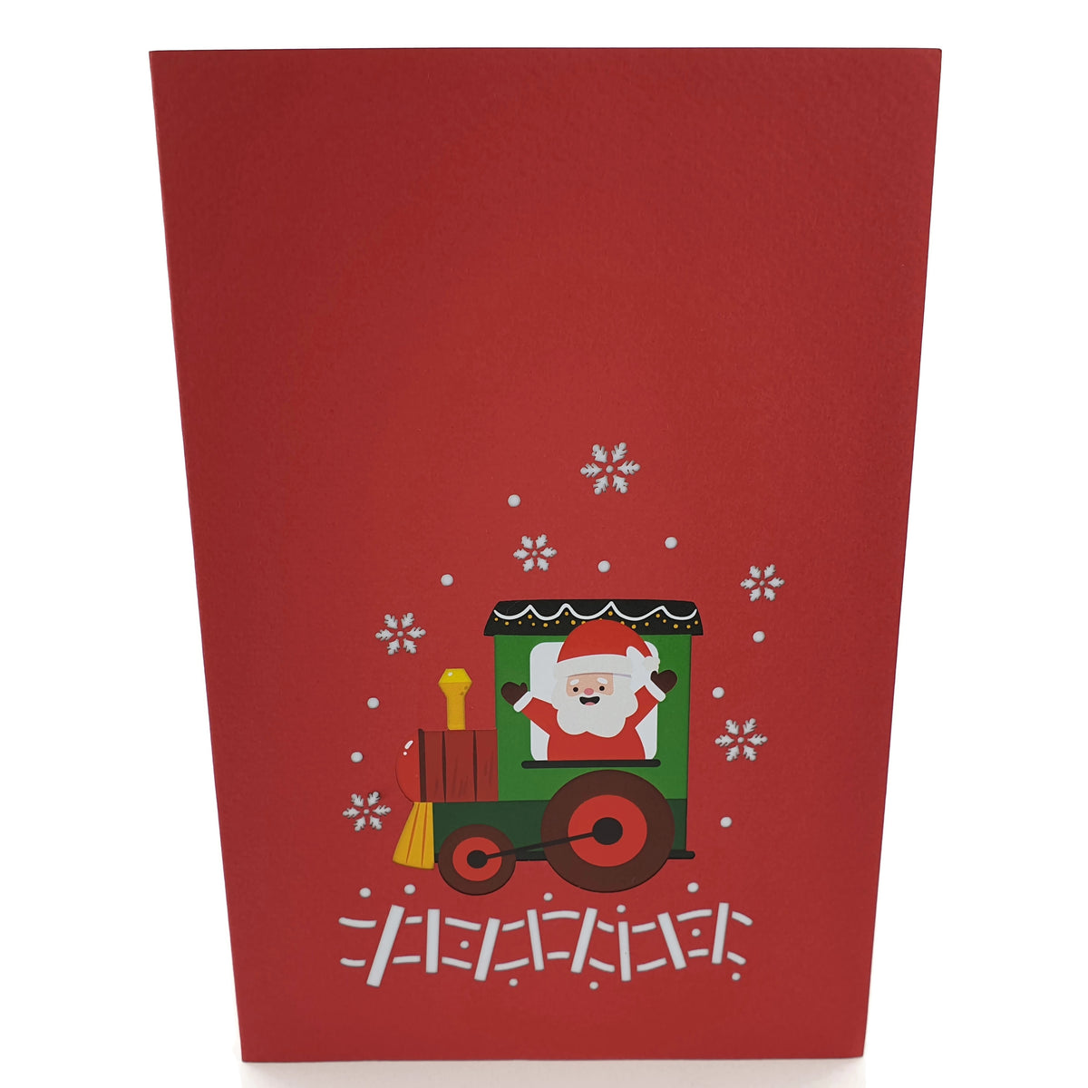 Santa's Xmas Train Pop Up Card