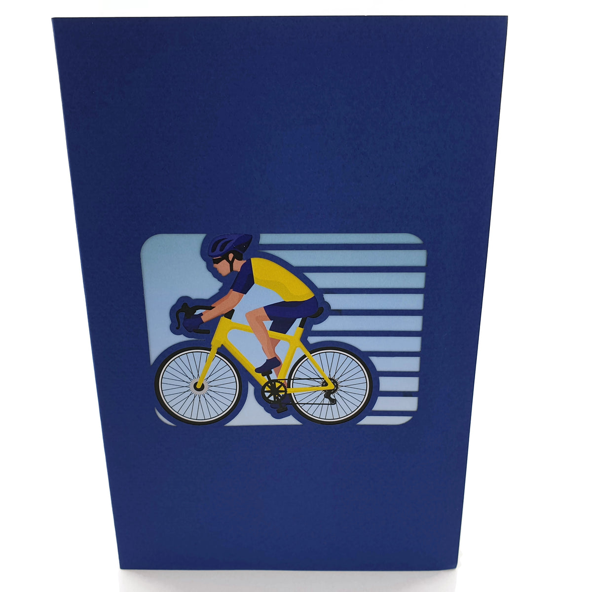 Cyclist Pop-Up Card