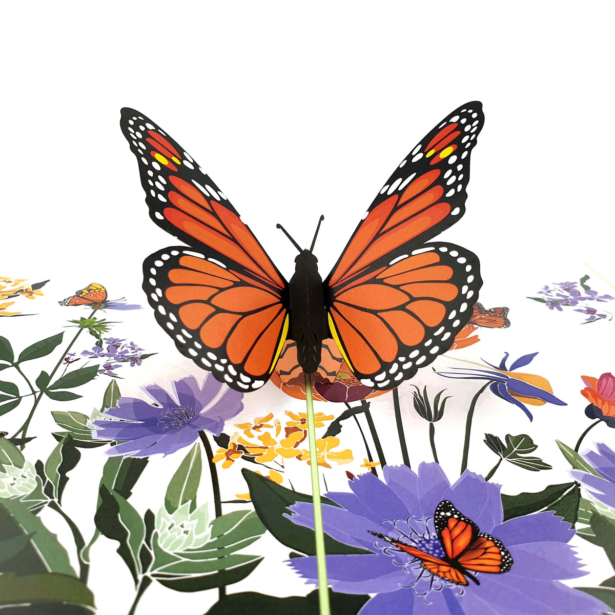Orange Butterfly Pop Up Card
