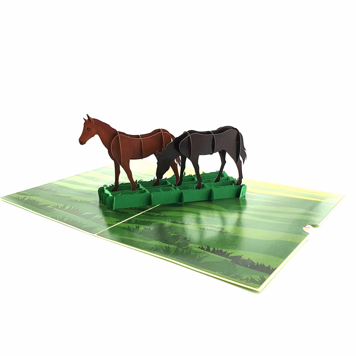 Horses Pop Up Card