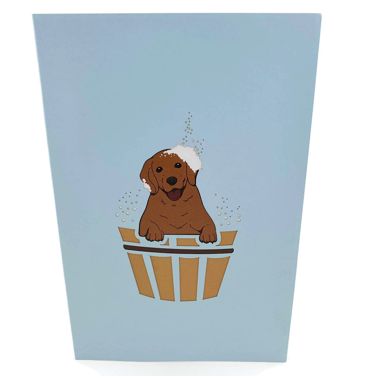 Dog Bath Pop Up Card
