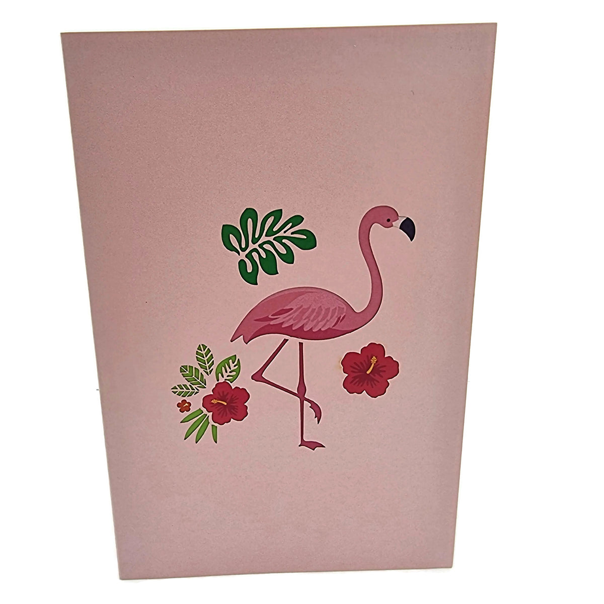 Pink Flamingos Pop Up Card