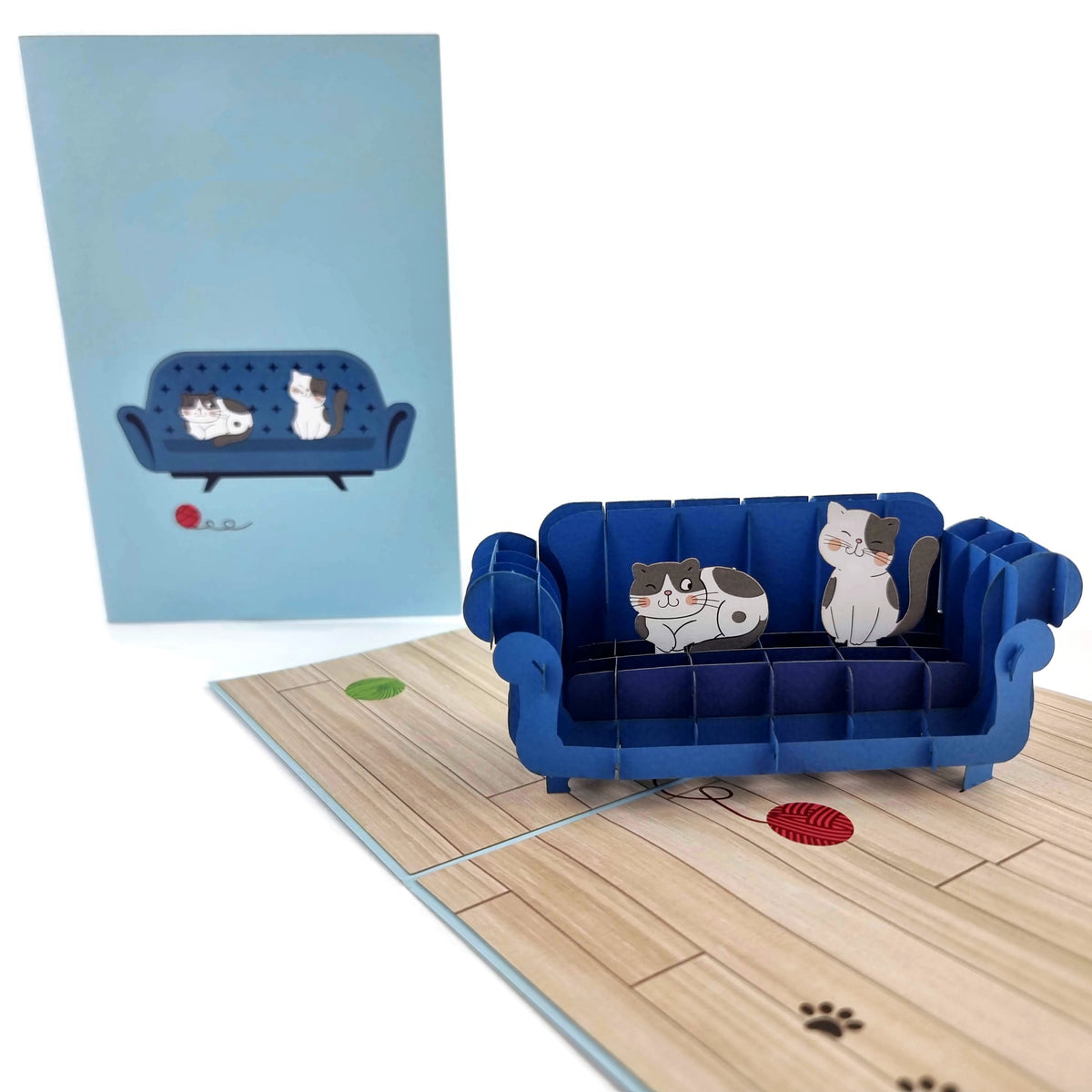 Cats on the Sofa Pop Up Card