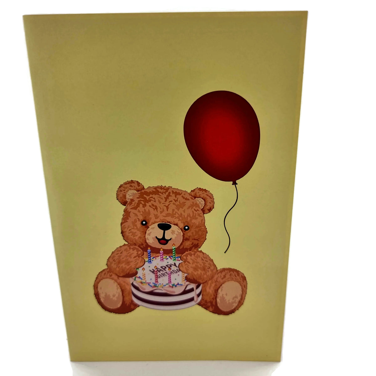 Birthday Teddy Bear Pop Up Card